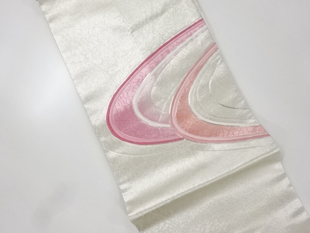 流水模様刺繍名古屋帯
